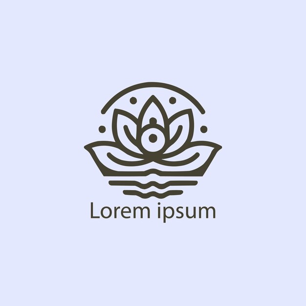 Un diseño de logotipo de yoga