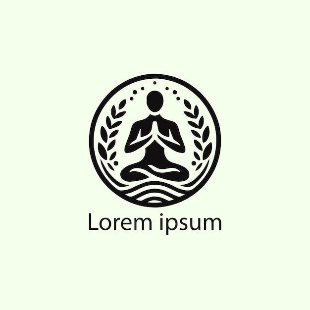 Un diseño de logotipo de yoga.