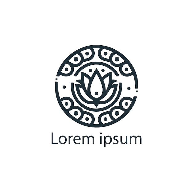 Un diseño de logotipo de yoga.