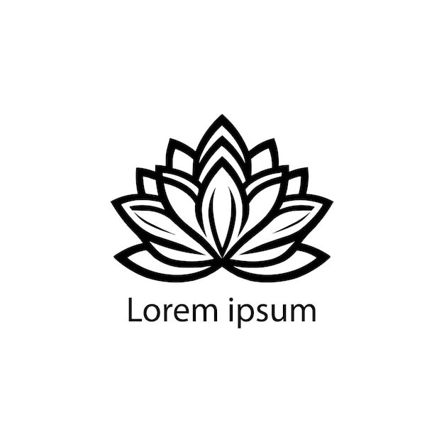 un diseño de logotipo de yoga