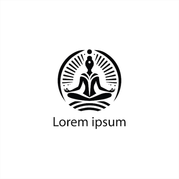 Un diseño de logotipo de yoga