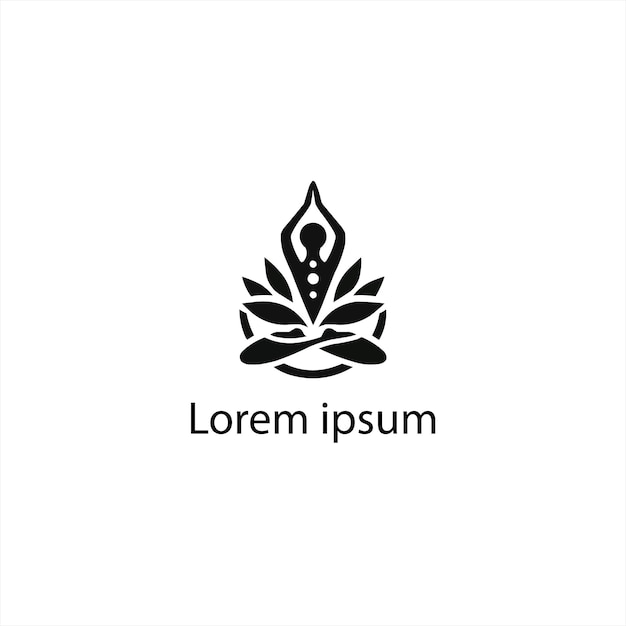 Un diseño de logotipo de yoga