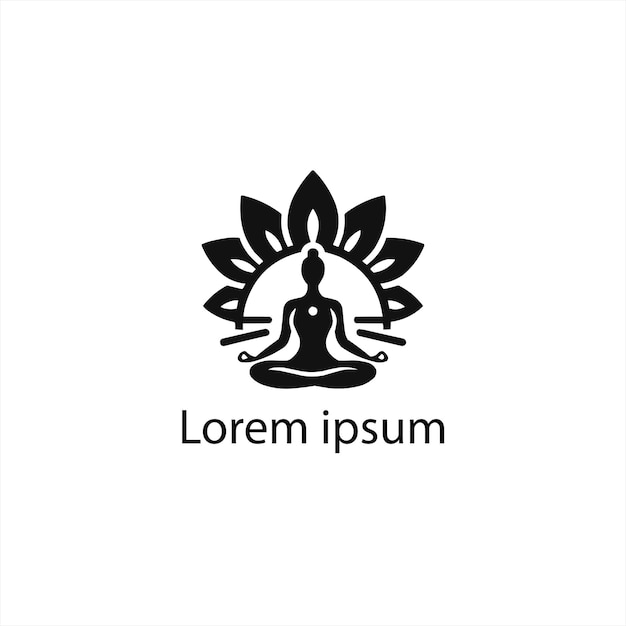 Un diseño de logotipo de yoga