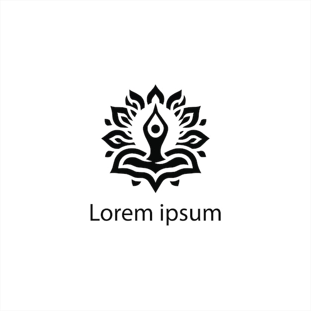Un diseño de logotipo de yoga