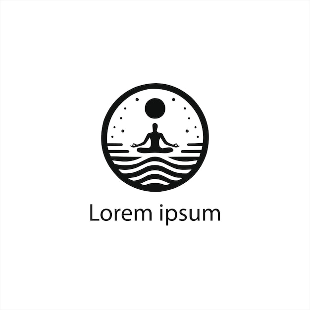 Un diseño de logotipo de yoga