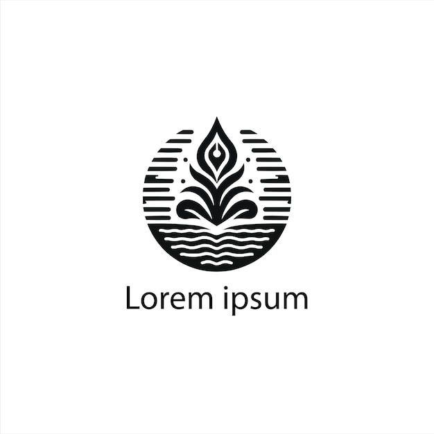 Un diseño de logotipo de yoga