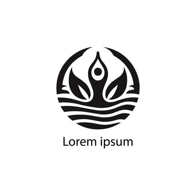 Un diseño de logotipo de yoga