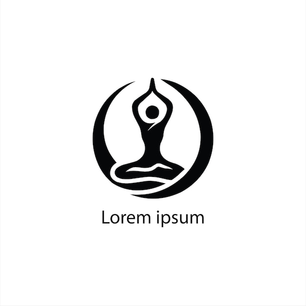 Un diseño de logotipo de yoga