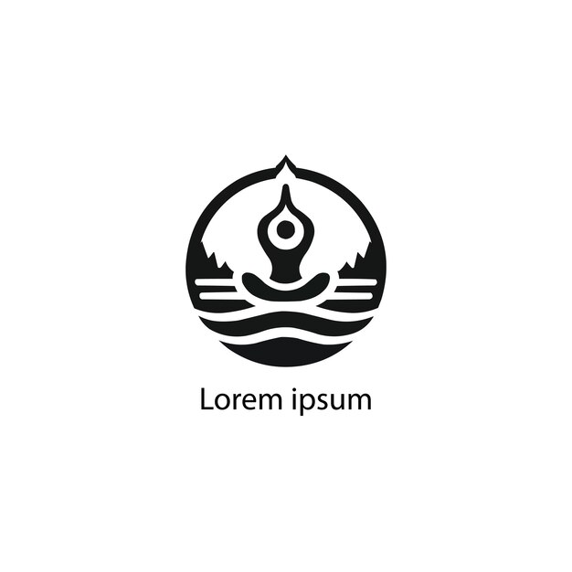 Un diseño de logotipo de yoga