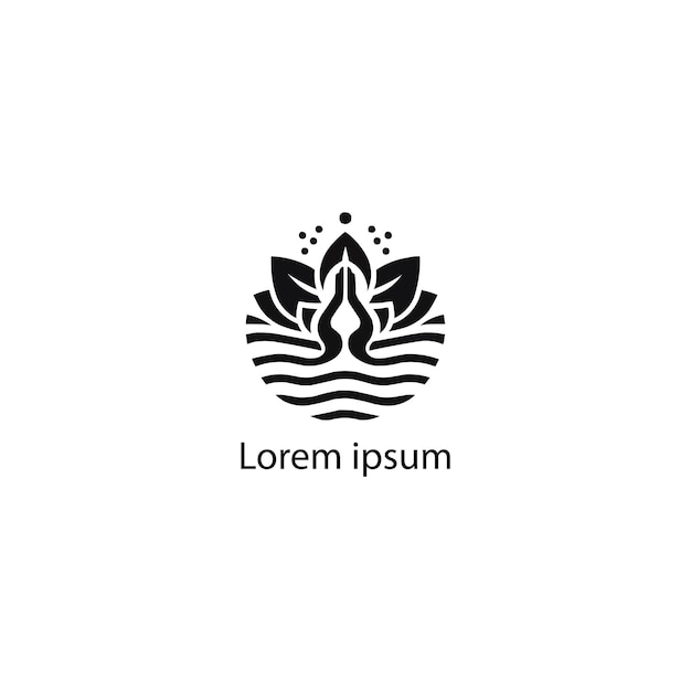 Un diseño de logotipo de yoga