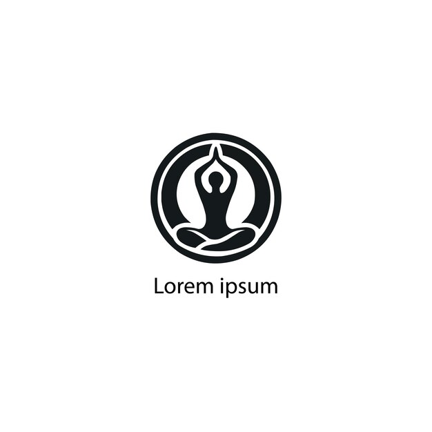 Un diseño de logotipo de yoga