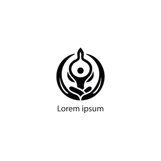 Un diseño de logotipo de yoga