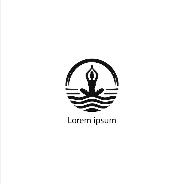 Un diseño de logotipo de yoga
