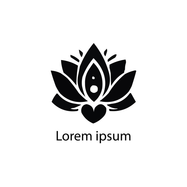 un diseño de logotipo de yoga