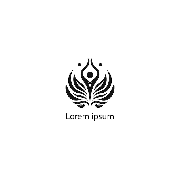 Un diseño de logotipo de yoga