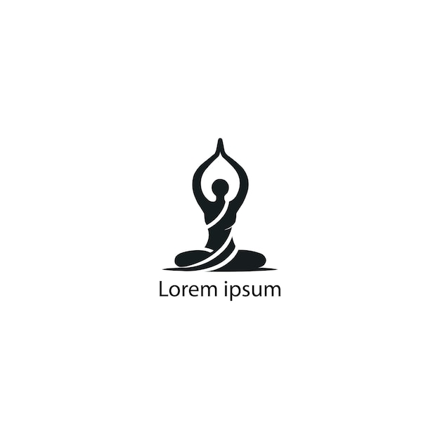 Un diseño de logotipo de yoga