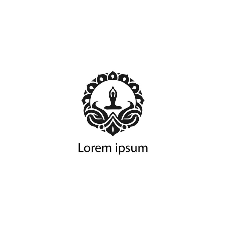 Vector un diseño de logotipo de yoga