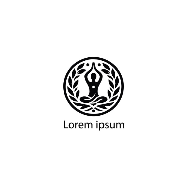 Un diseño de logotipo de yoga