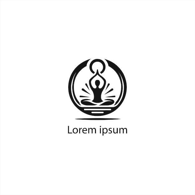 Un diseño de logotipo de yoga