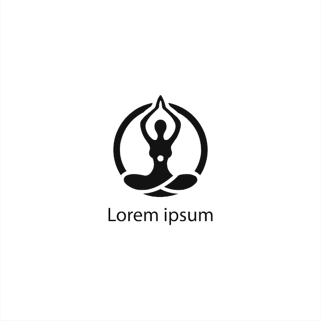 Un diseño de logotipo de yoga