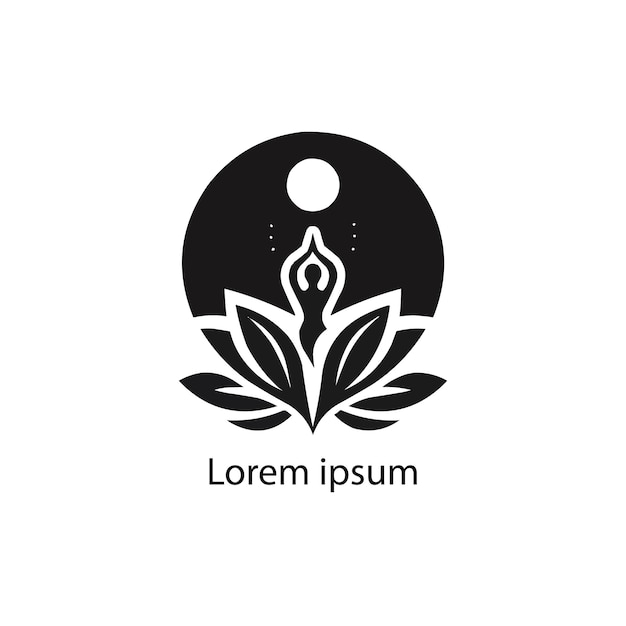 diseño del logotipo de yoga