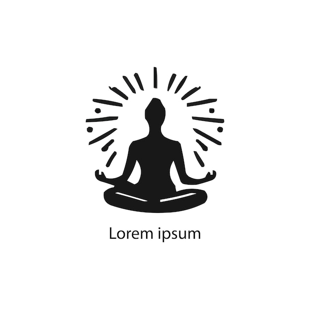 un diseño de logotipo de yoga