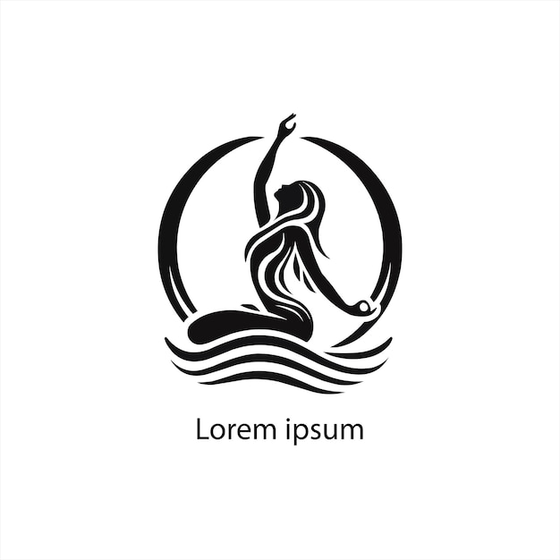 un diseño de logotipo de yoga