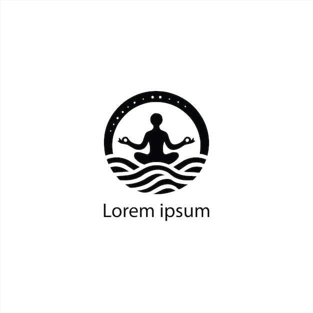 Un diseño de logotipo de yoga