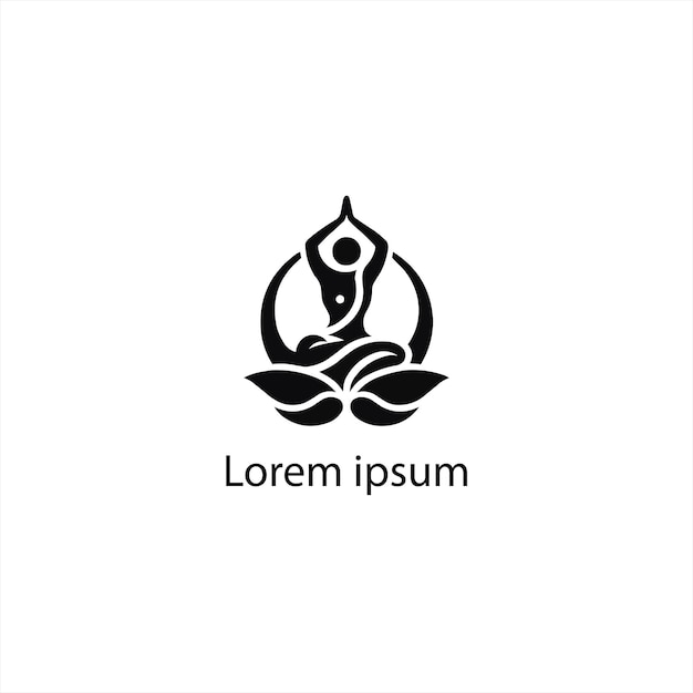 Un diseño de logotipo de yoga