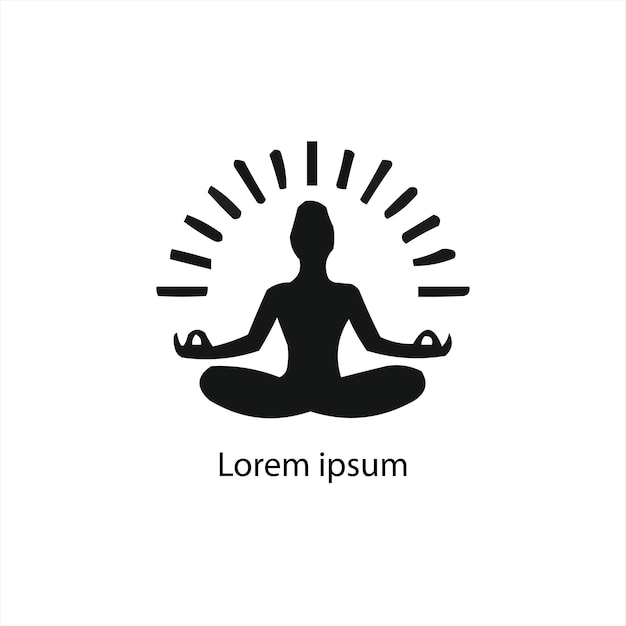 Un diseño de logotipo de yoga