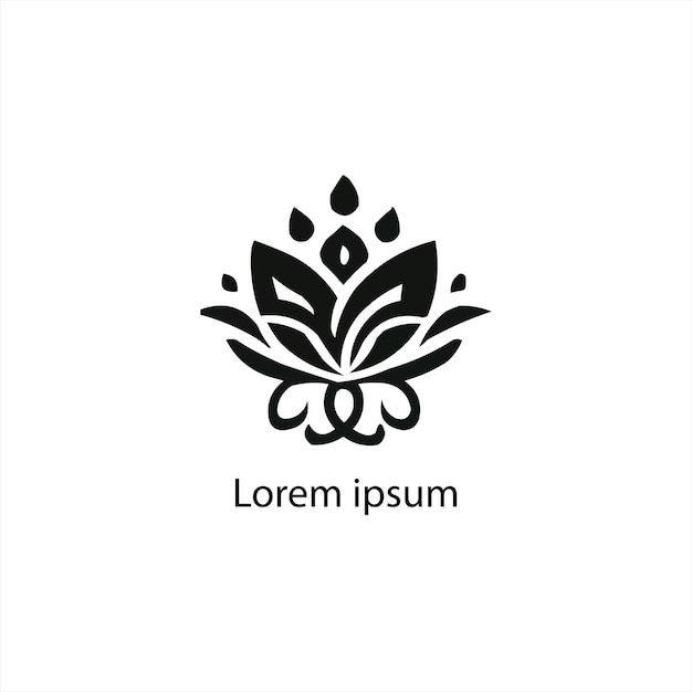 un diseño de logotipo de yoga