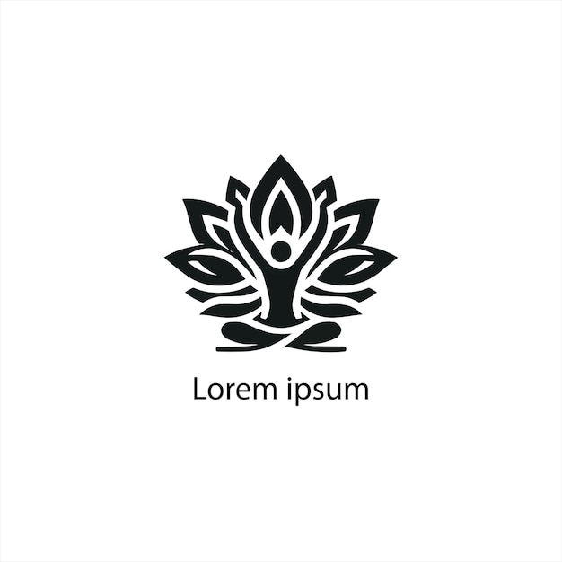 Un diseño de logotipo de yoga