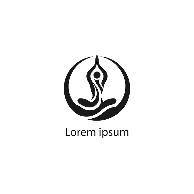 Un diseño de logotipo de yoga