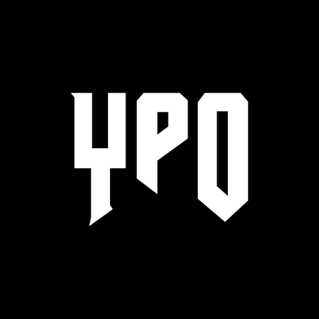 Diseño de logotipo de YPO para empresas tecnológicas YPO diseño de logotipo combinación de colores blanco y negro YPO logotipo YPO vector YPO diseño YPO icono YPO alfabeto YPO tipografía diseño del logotipo
