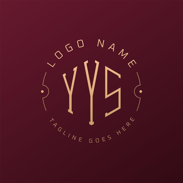 Vector diseño de logotipo de yys de lujo letra elegante yys monograma logotipo minimalista poligono plantilla de diseño de logotipo yys