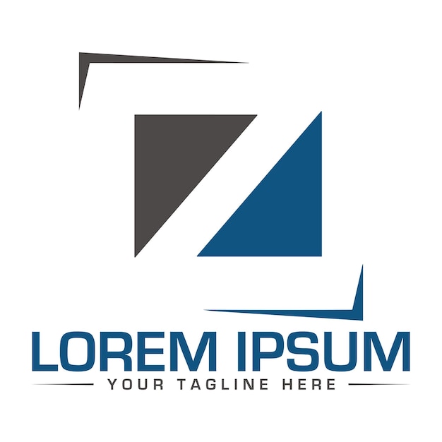 Diseño de logotipo Z Diseño único y profesional del logotipo Z