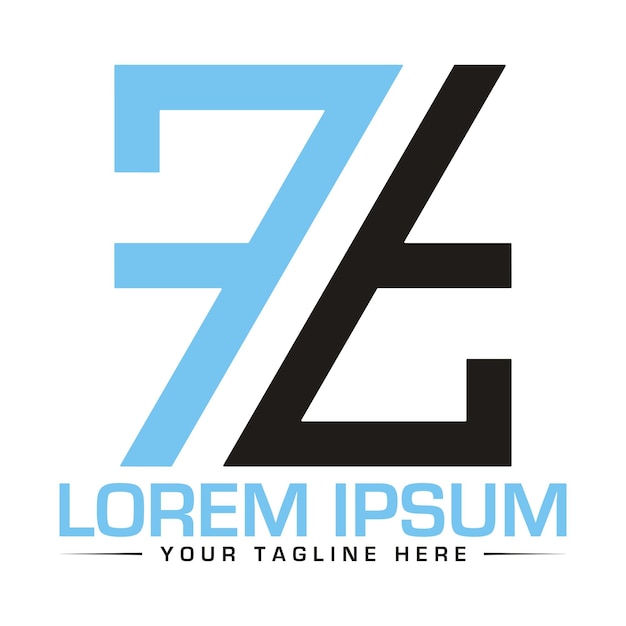 Diseño de logotipo Z Diseño único y profesional del logotipo Z
