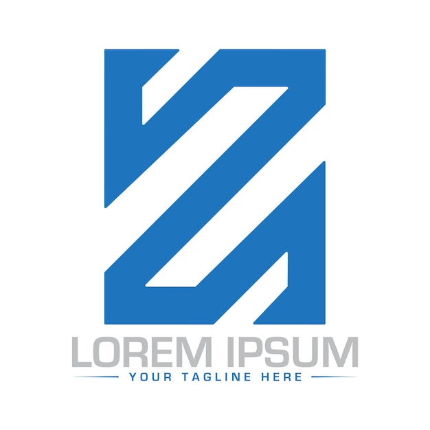 Diseño de logotipo Z Diseño único y profesional del logotipo Z
