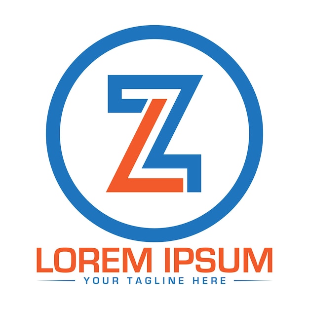 Diseño de logotipo Z Diseño único y profesional del logotipo Z