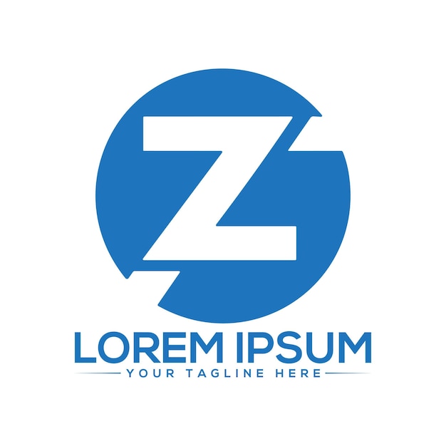 Diseño de logotipo Z Diseño único y profesional del logotipo Z