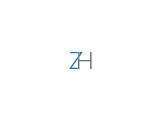 Vector diseño del logotipo de zh