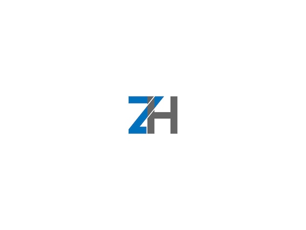 Vector diseño del logotipo de zh