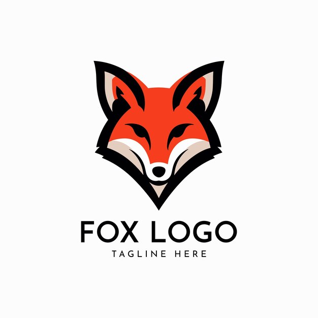 Diseño de logotipo de zorro Vector logotipo de negocio logotipo de cabeza de zorro