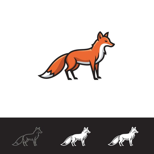 Diseño de logotipo de zorro