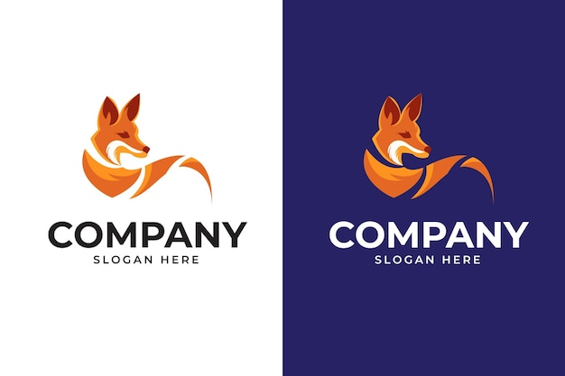 Diseño de logotipo de zorro