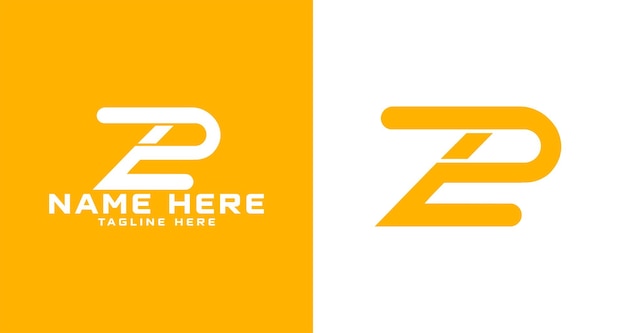 Vector el diseño del logotipo zp y el logotipo pz conectados en un estilo único