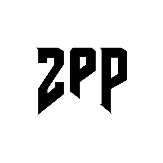 Diseño de logotipo de ZPP para una empresa de tecnología ZPP diseño de logotipo combinación de colores blanco y negro ZPP logotipo ZPP vector ZPP diseño ZPP icono ZPP alfabeto ZPP tipografía logotipo diseño