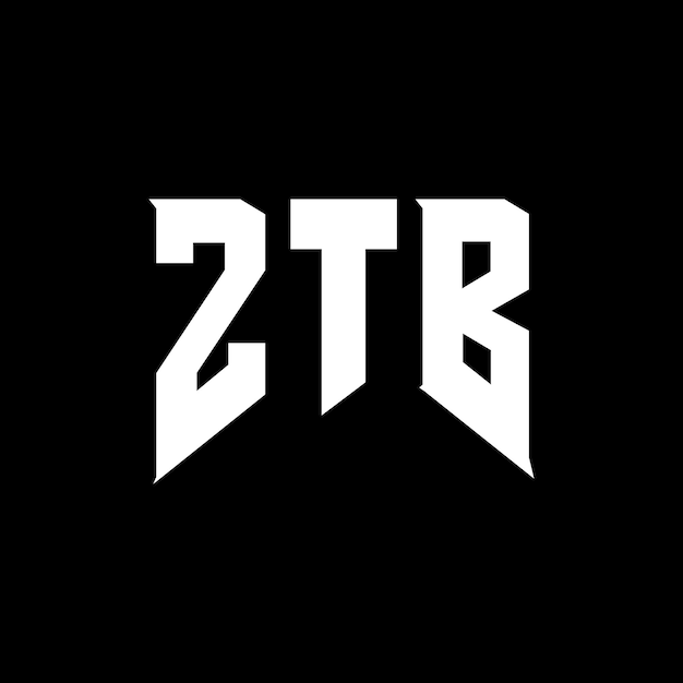 Diseño de logotipo de ZTB para una empresa de tecnología ZTB diseño de logotipo ZTB combinación de colores blanco y negro ZTB logo ZTB vector ZTB diseño ZTB icono ZTB alfabeto ZTB tipografía diseño del logotipo