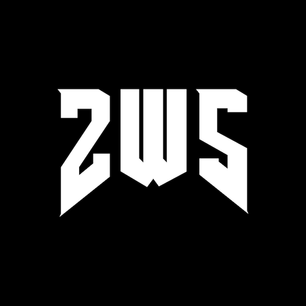 Diseño de logotipo de ZWS para una empresa de tecnología ZWS diseño de logotipo combinación de colores blanco y negro ZWS logotipo ZWS vector ZWS diseño ZWS icono ZWS alfabeto ZWS tipografía diseño del logotipo