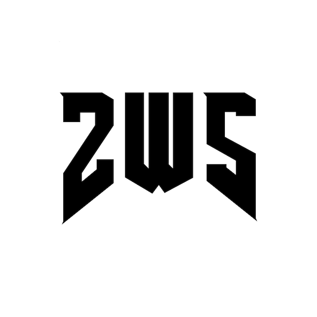 Diseño de logotipo de ZWS para una empresa de tecnología ZWS diseño de logotipo combinación de colores blanco y negro ZWS logotipo ZWS vector ZWS diseño ZWS icono ZWS alfabeto ZWS tipografía diseño del logotipo